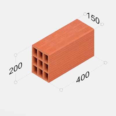 طوب مفرغ 9 خلية *1000طوبة