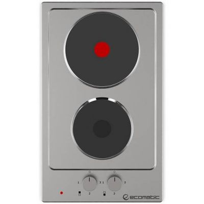 Ecomatic - Electric Hob ES303 Stainless Steel 30 cm 