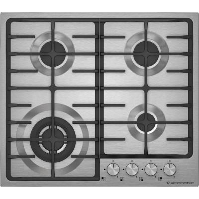 Ecomatic Gas Hob NS603C Full Safety Stainless Steel 60 cm