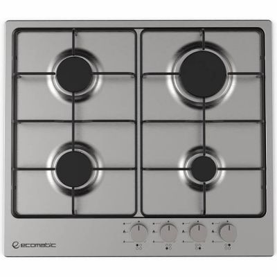 Ecomatic - Gas Hob S603BS Stainless Steel 60 cm