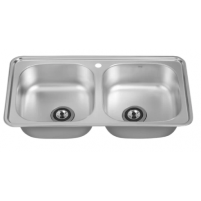 Hans - CICO USD 870 | stainless steel | Double Bowl | 87 cm