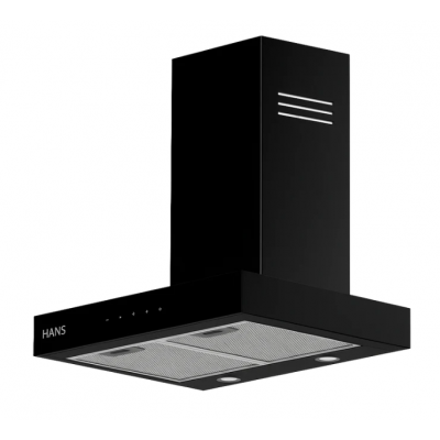Hans - Kitchen Hood STILO |ST – 60-750- Black 60 cm on wall