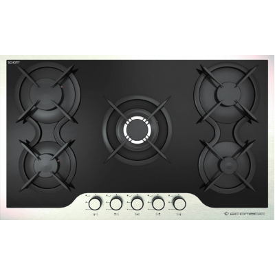 Ecomatic - INOX INFINITY Crystal Hob with Stainless Steel Frame S917IDC 90 cm 