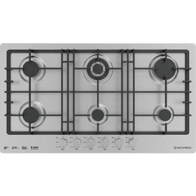 Ecomatic - Gas Hob S943XL6C Stainless Steel Large 92 cm 
