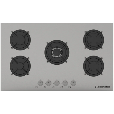 Ecomatic - Gas Hob S903RC Stainless Steel Full Safety 90 cm