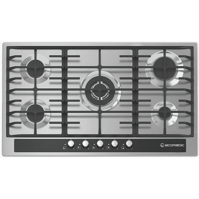 Ecomatic - Gas Hob S903GC Crystal Front Control Panel 90 cm