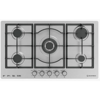 Ecomatic - Gas Hob S973C Frontal Control Stainless Steel 90 cm