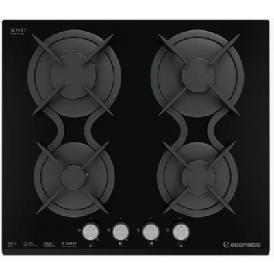 Ecomatic - Crystal Gas Hob S617DC Black 60 cm