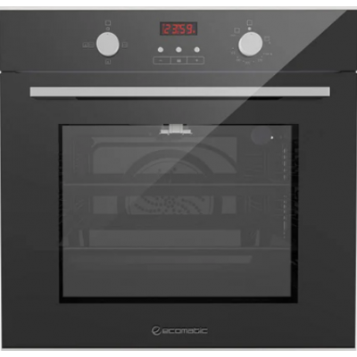 Ecomatic - Gas Oven G6444GTDX Digital Stainless Steel*Black Crystal 60 cm 